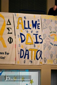 ADPi banner at UK DanceBlue 2012